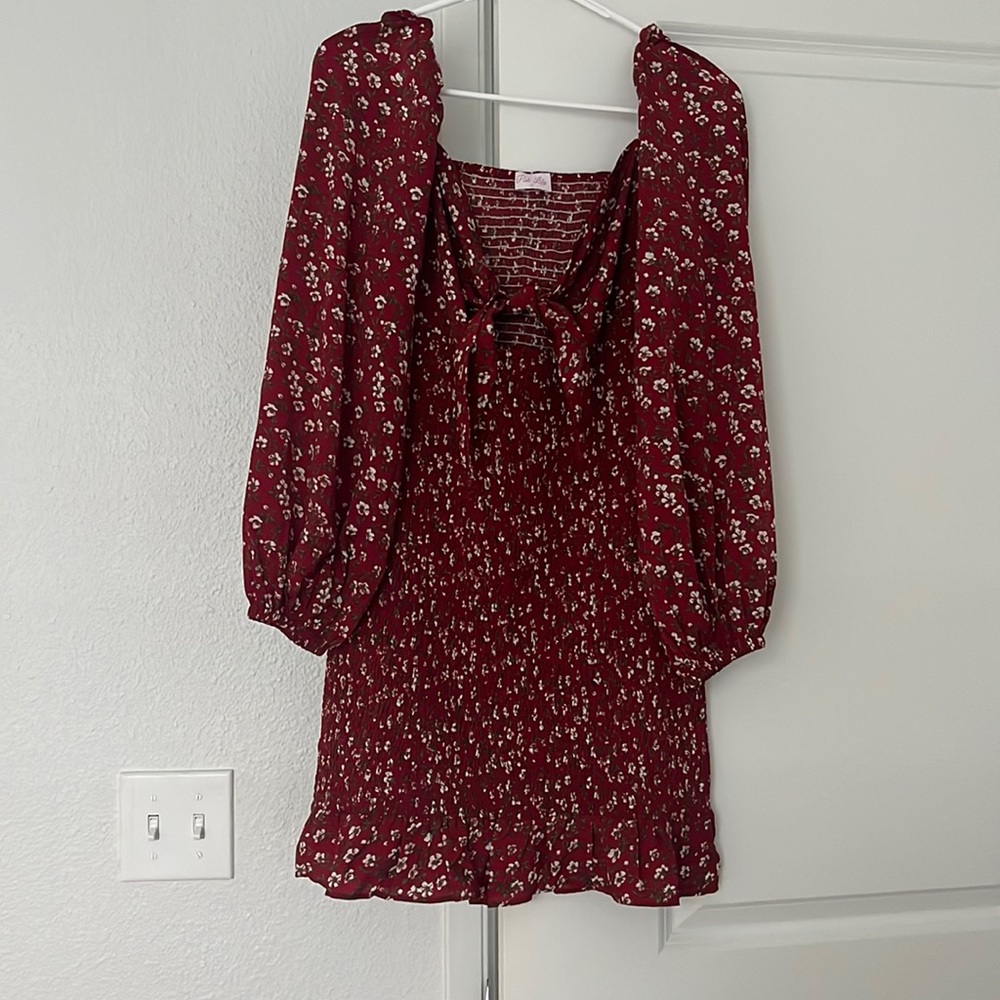 Pink Lily Floral Dress